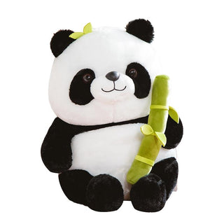 Kawaii Bamboo Panda Bear Plushie Black and White Plushie Depot