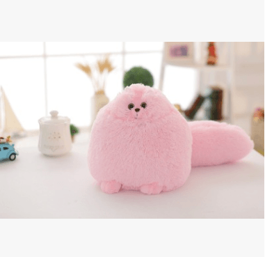 Plush Fluffy Persian Cat Toys Pink Plushie Depot