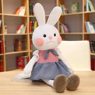 17.5" - 21.5" Adorable Bunny Rabbit Plushy Toys with Clothes Plushie Depot