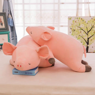Sleeping Piggy pillow plush toy - Plushie Depot