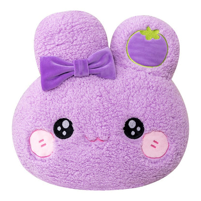 Cuddly Bunny Rabbit Pillow Plushies Purple Pillows - Plushie Depot