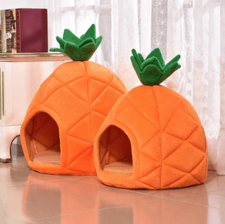 Orange Pineapple Cat Bed Orange Plushie Depot