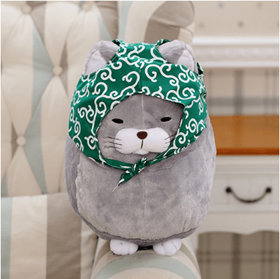 Cute Creative Cat Plush Toy Dolls Grey cat Stuffed Animals - Plushie Depot