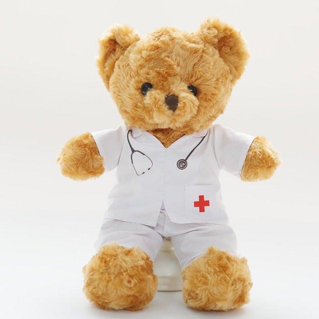 Doctor and Nurse Teddy Bear Plush Toys 8" style 1 Stuffed Animals - Plushie Depot