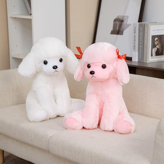 Cute Sitting Poodle Plush Toys Stuffed Animals - Plushie Depot