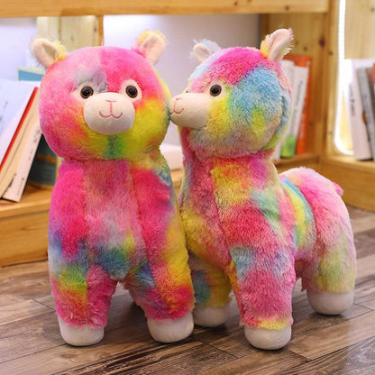 Rainbow Alpaca Soft Stuffed Plush Toy Plushie Depot