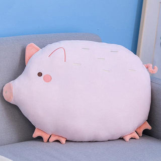 Artistically Cute Plush Animal Pillows 17" Pig Plushie Depot