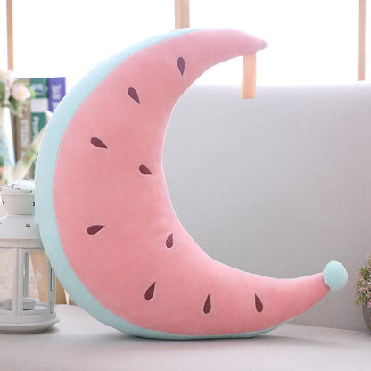 Crescent Moon Plush toy pillow Watermelon - Plushie Depot