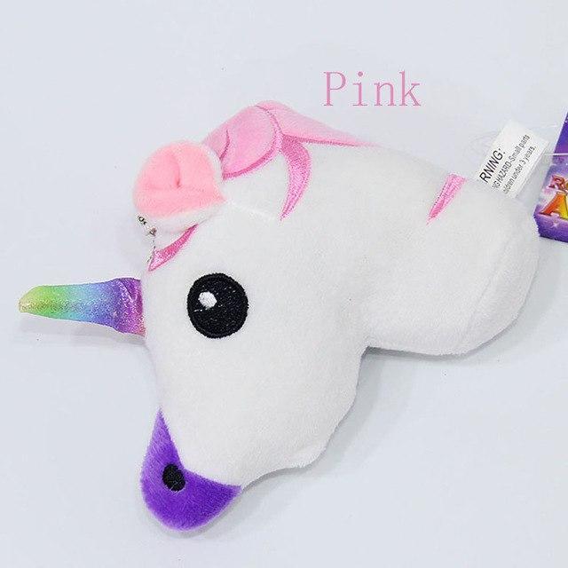 Rainbow Unicorn Cute Plushy Keychain Pink Keychains Plushie Depot