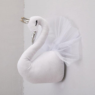 Beautiful Swan Stuffed Animals Plush Dolls Wall Hanging Decor for Baby Nursery Plushie Depot