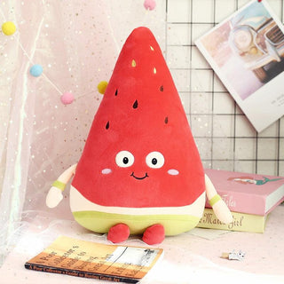 Kawaii Smiling Watermelon Plush Toy Default Title Stuffed Toys - Plushie Depot