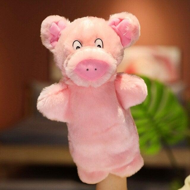Animal Hand Puppets pig 10” Stuffed Toys Plushie Depot