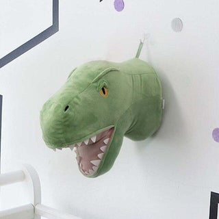 Creative Stuffed Animal Nursery Plush Wall Decor Green dinosaur Wall Decor - Plushie Depot