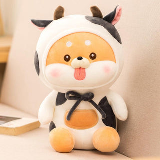 Cute Doge Dog Dressed as Animals Plush Toys Cows Plushie Depot
