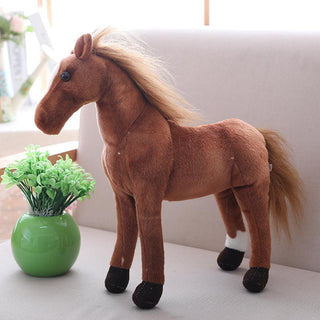 12"-24" Simulation Horse Plush Toys, Great Gifts for Horse Lovers B Stuffed Animals - Plushie Depot
