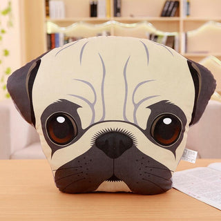 Cute Artistic Dog Face Throw Pillows E 40X45CM Plushie Depot