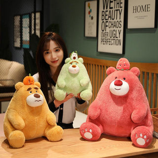 Cute Sitting Fruit Bear Plush Toys Stuffed Toys - Plushie Depot