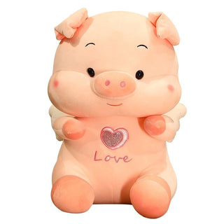 Lovely Angel Flying Pig Plush Toy Plushie Depot