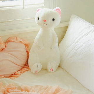 Super Cute Stuffed Ferret Plushies 19" White Stuffed Animals - Plushie Depot