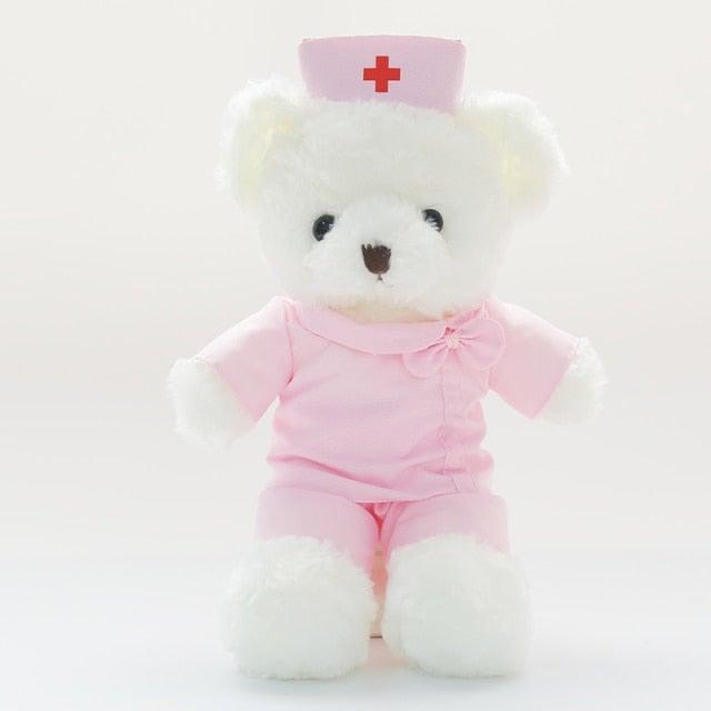 Doctor and Nurse Teddy Bear Plush Toys 8" style 4 Stuffed Animals - Plushie Depot