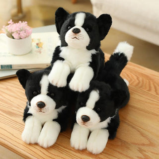 Realistic Border Collie Dog Plush Toy Stuffed Animals - Plushie Depot