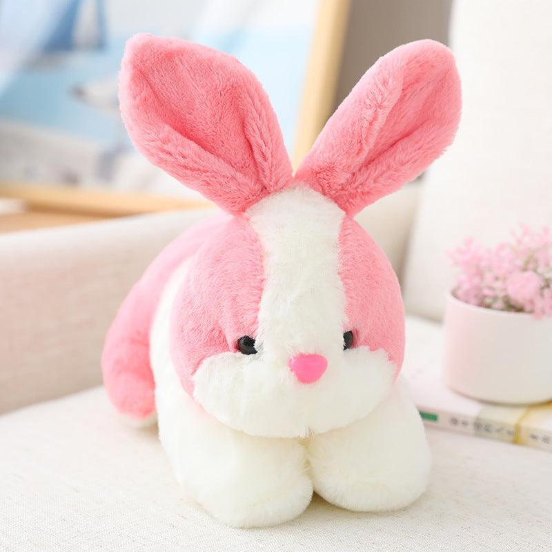 Cute Bunny Rabbit Plushies Pink Stuffed Animals Plushie Depot