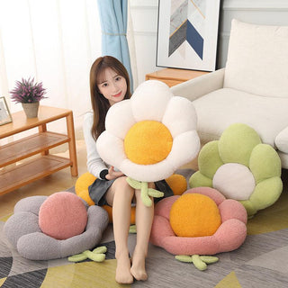 Multi Color Flower Bench Sitting Pillows Plushie Depot