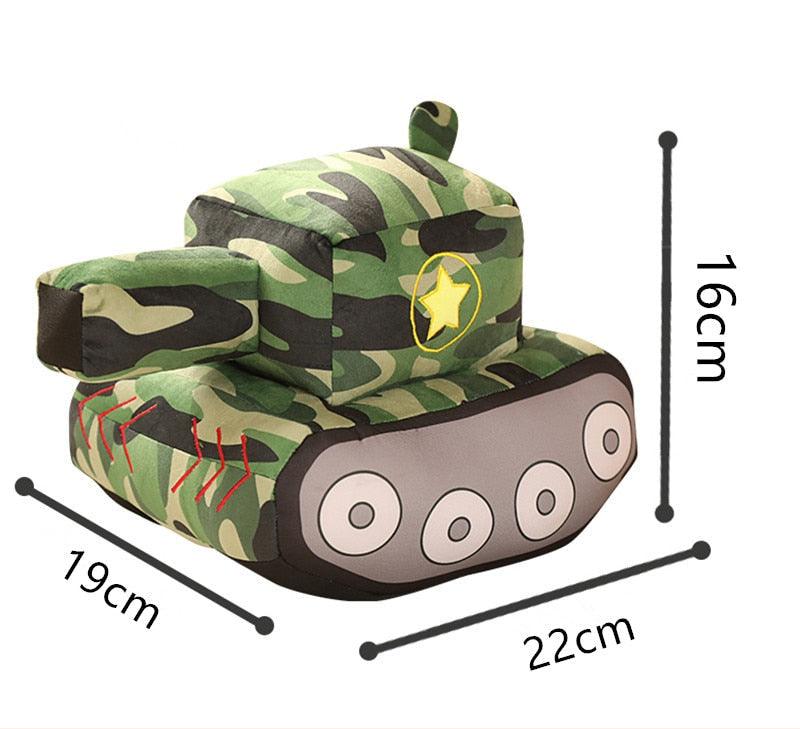 Funny Army Tank Plush Toy 6" Stuffed Toys Plushie Depot