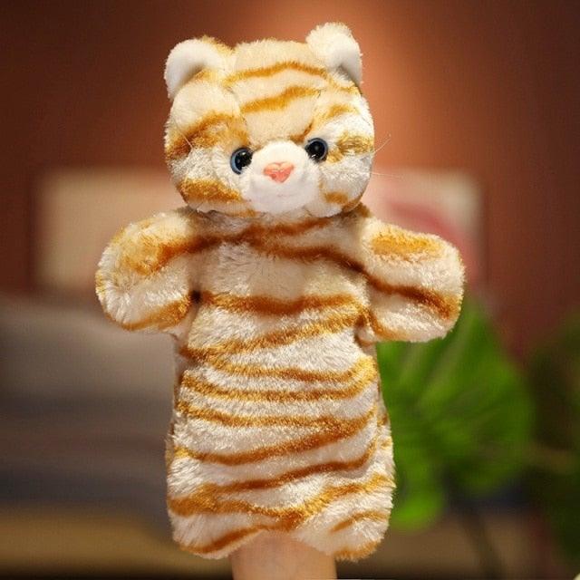 Animal Hand Puppets cat 10” Stuffed Toys Plushie Depot