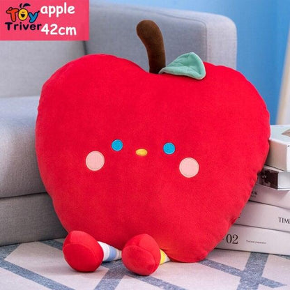 Kawaii Happy Pillows apple Pillows - Plushie Depot