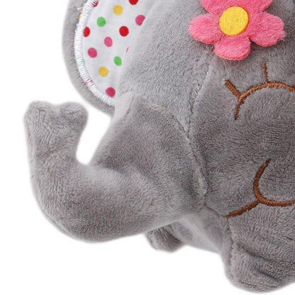 Floral Stuffed Elephant Toy Plushie Depot