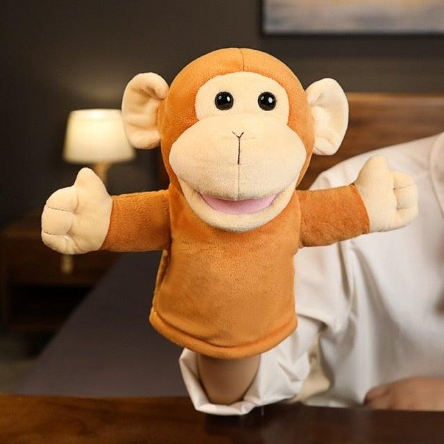 Cute Animal Hand Puppets for Kids monkey 9" Hand Puppets Plushie Depot