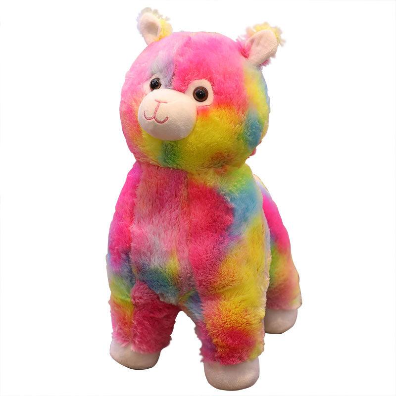 Rainbow Alpaca Soft Stuffed Plush Toy 45cm Plushie Depot