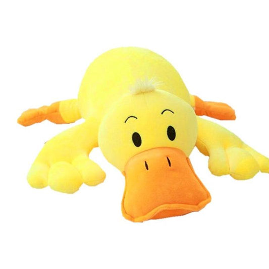 Lying Yellow Duck Plush Pillow Pillows - Plushie Depot