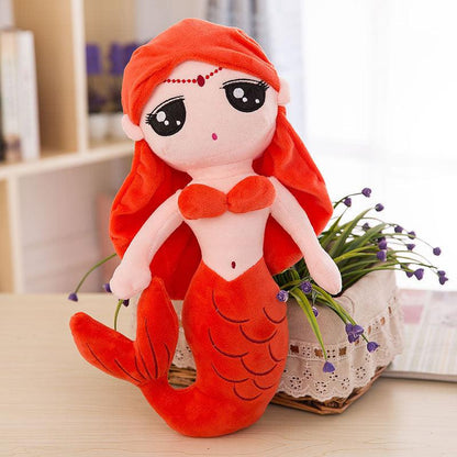 Mermaid Princess Plush Toy Doll Red Plushie Depot