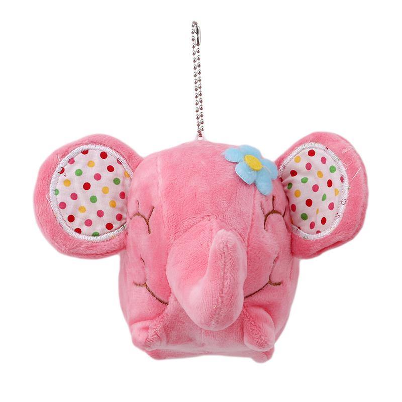 Floral Stuffed Elephant Toy Pink Plushie Depot