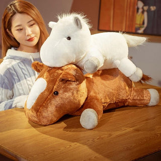 Super Cute Lying Horse Plushies Stuffed Animals - Plushie Depot
