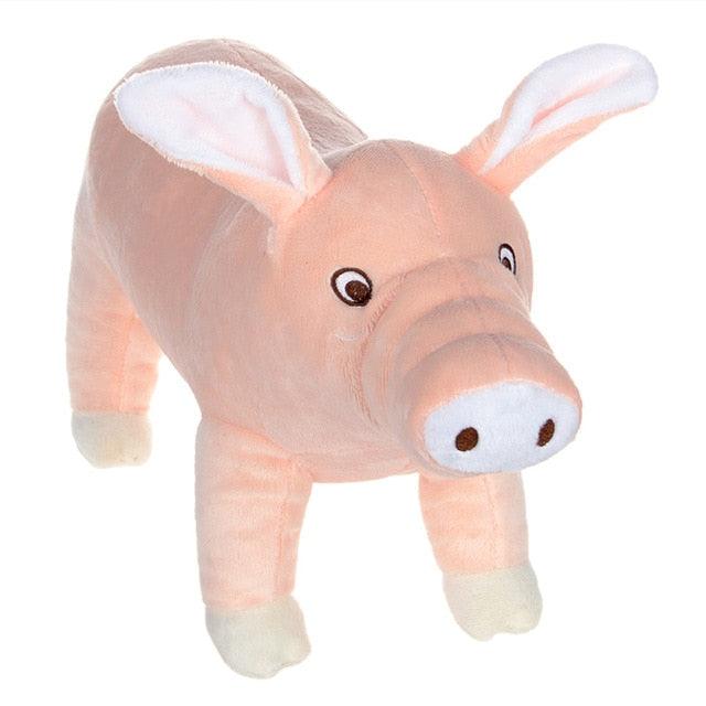 Cute Stuffed Piggy, perferct for Pig Lovers and Doggies Pink one size Plushie Depot
