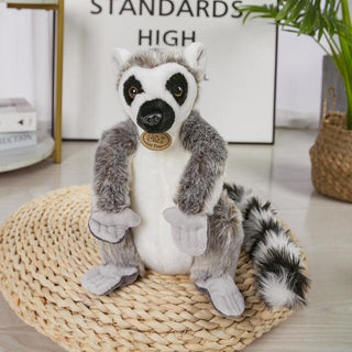 Cute Realistic Lemur Plush Toys Gray Plushie Depot