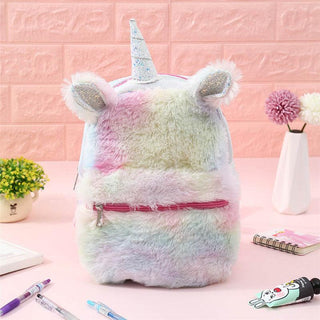 The Unicorn Sequins Kawaii Plush Backpack Bags - Plushie Depot
