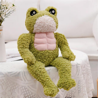 Funny Muscle Frog Plush Toy Plushie Depot