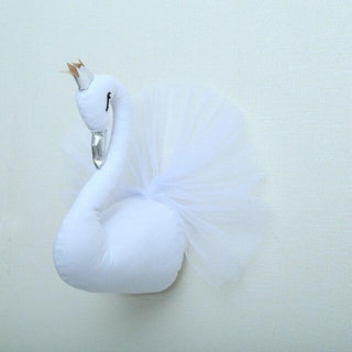 Beautiful Swan Stuffed Animals Plush Dolls Wall Hanging Decor for Baby Nursery White Plushie Depot
