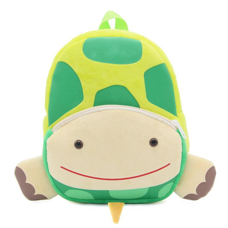 Stuffed animal turtle kindergarten backpack Green Bags Plushie Depot