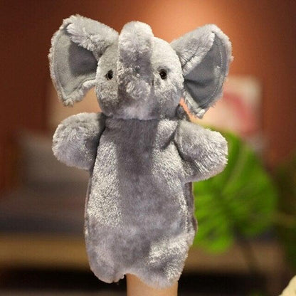 Animal Hand Puppets elephant 10” Stuffed Toys Plushie Depot
