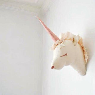 Nordic Style Stuffed Animal Heads Wall Mounts Unicorn Plushie Depot