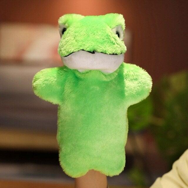 Animal Hand Puppets frog 10” Stuffed Toys Plushie Depot