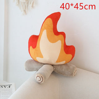 Funny Bonfire Flame Pillow Plushie 17" Plushie Depot