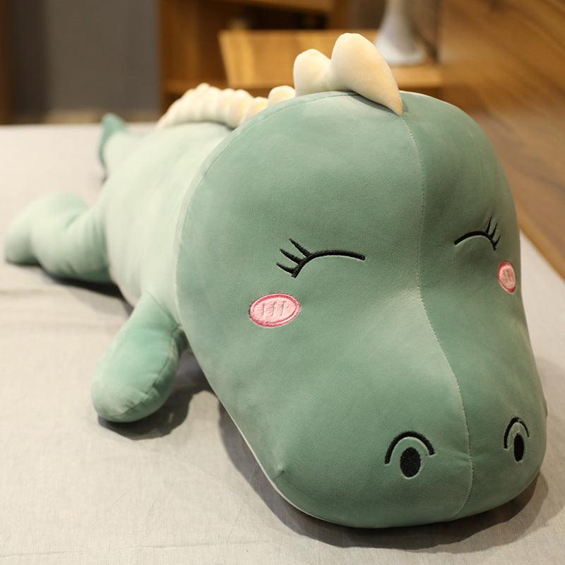 Cute Dinosaur Plush Toy Doll pillow Green 31" Plushie Depot