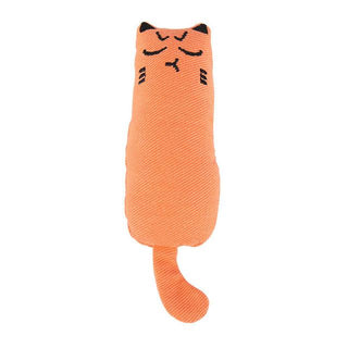 Teeth Grinding Catnip Cat Toys orange Plushie Depot