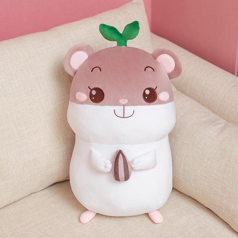 Soft Down Cotton Small Hamster Flute Doll Plush Toy Sunflower Seed Style Plushie Depot